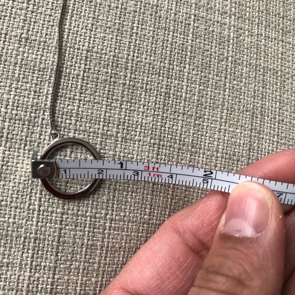 New Grey Shell baroque shaped quality Pearl and Sterling Silver Lariat - Picture 10 of 10